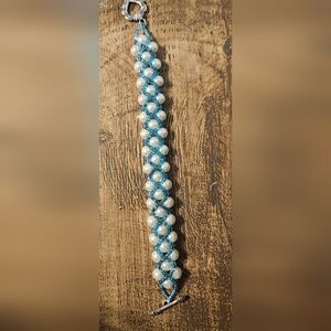 Handmade Imitation Pearl Beaded Bracelet